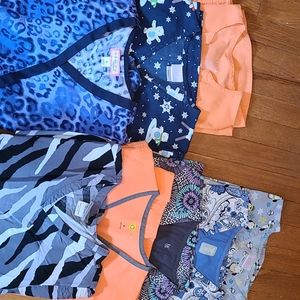 8 women's small  scrub tops